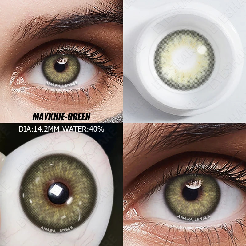 Lentilles de Contact Colorées AMARA | Collections RichGirl, Myakhie & Pattaya | Sans Correction | 1 Paire – CLEVI Paris