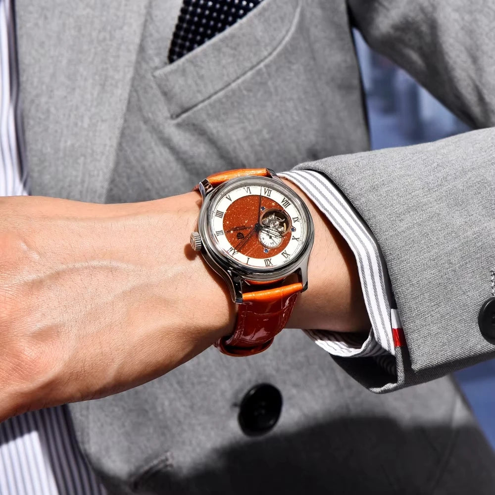 Montre Homme Automatique Tourbillon Chiffres Romains Pagani Design – CLEVI Paris