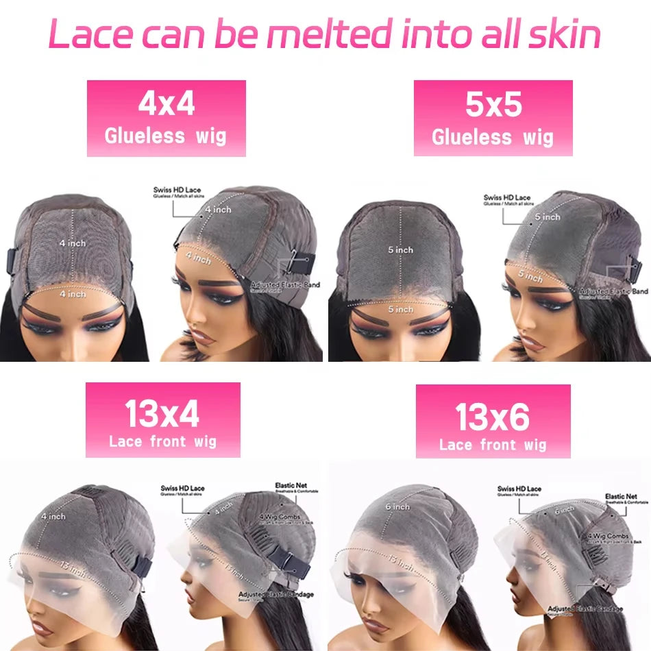 Perruque Lace Front Bone Straight Remy Hair 13x4/13x6 – CLEVI Paris