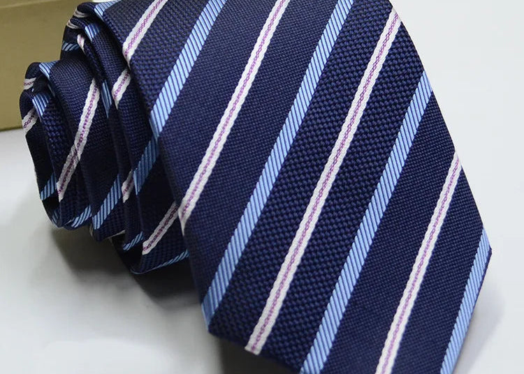 Cravate homme motifs variés 7–8 cm – CLEVI Paris