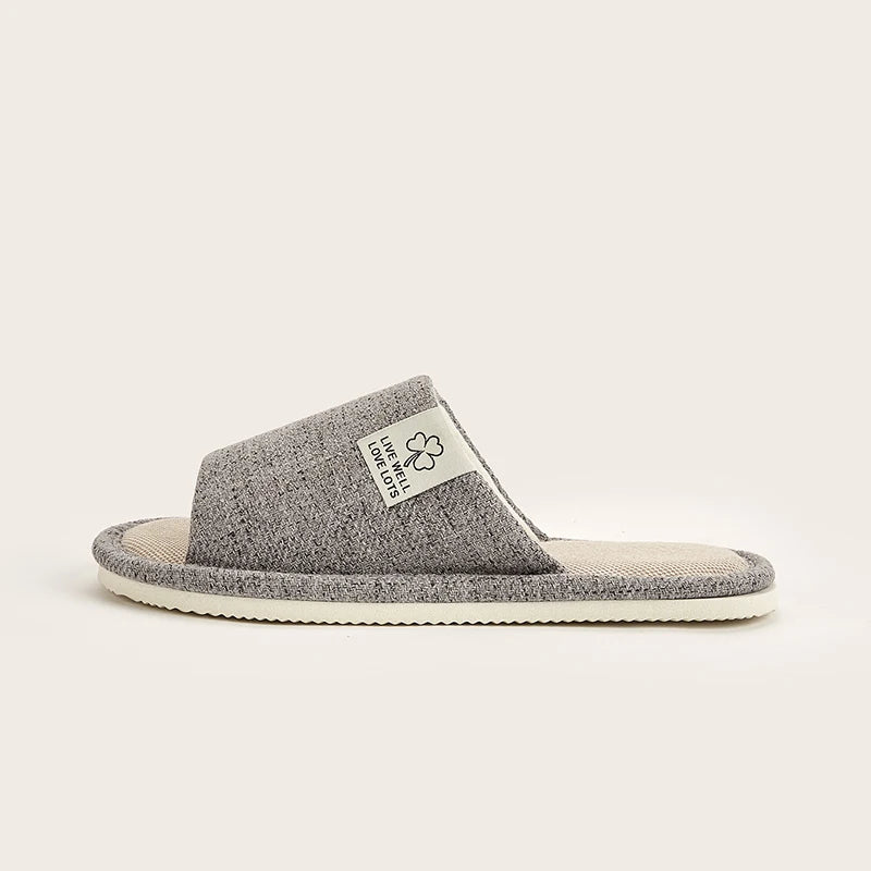 Chaussons Intérieur Homme Lin & EVA | Confortables, Respirants, Printemps & Automne, 4 Coloris – CLEVI Paris