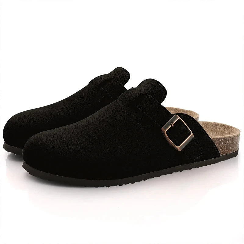 Mules Clogs Daim & Liège Style Britannique | Mixte EU 36-46 Multicolore