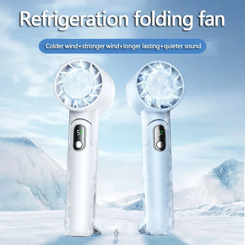 Ventilateur de cou pliable rechargeable 5 vitesses – CLEVI Paris