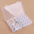 Boîte de Rangement Plastique à Compartiments | 28 ou 56 Cases, Bijoux, Perles, Nail Art & DIY – CLEVI Paris
