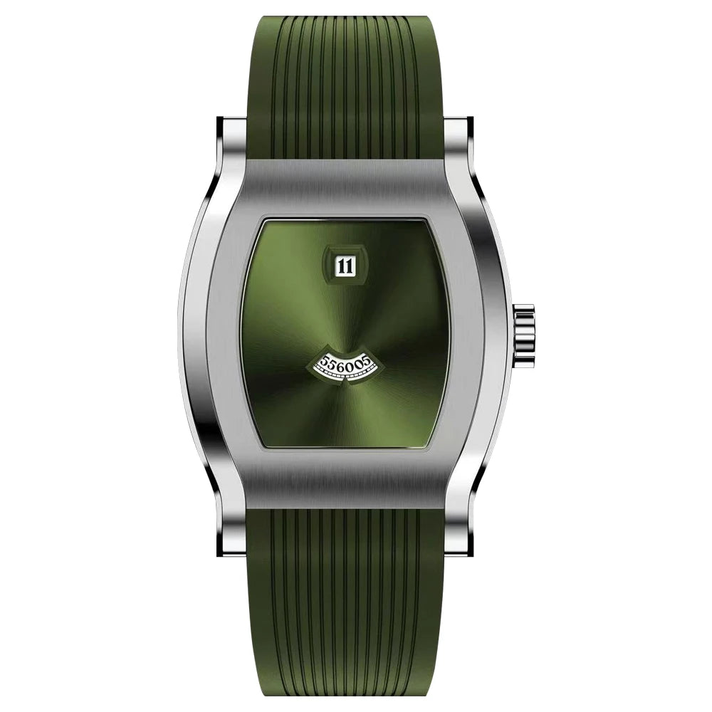 Specht & Söhne Montre Automatique Homme Heure Sautante Seagull ST1721 Saphir Tonneau 34mm – CLEVI Paris