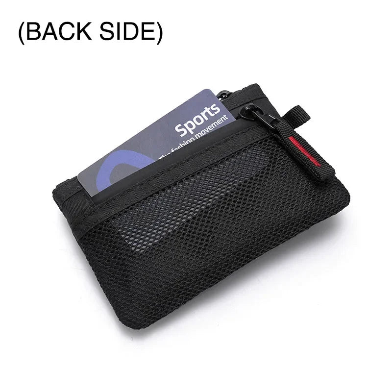 Porte-Cartes RFID Nylon Slim Homme — Mousqueton, Clip Ceinture ou Fermeture Éclair, Multi-Coloris | CLEVI Paris