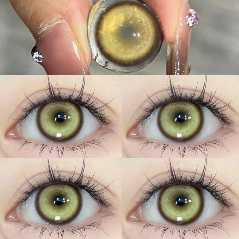 Lentilles de Contact Colorées DUOXIU | Collection Koi | Avec Correction 0 à -8.00 | 1 Paire – CLEVI Paris