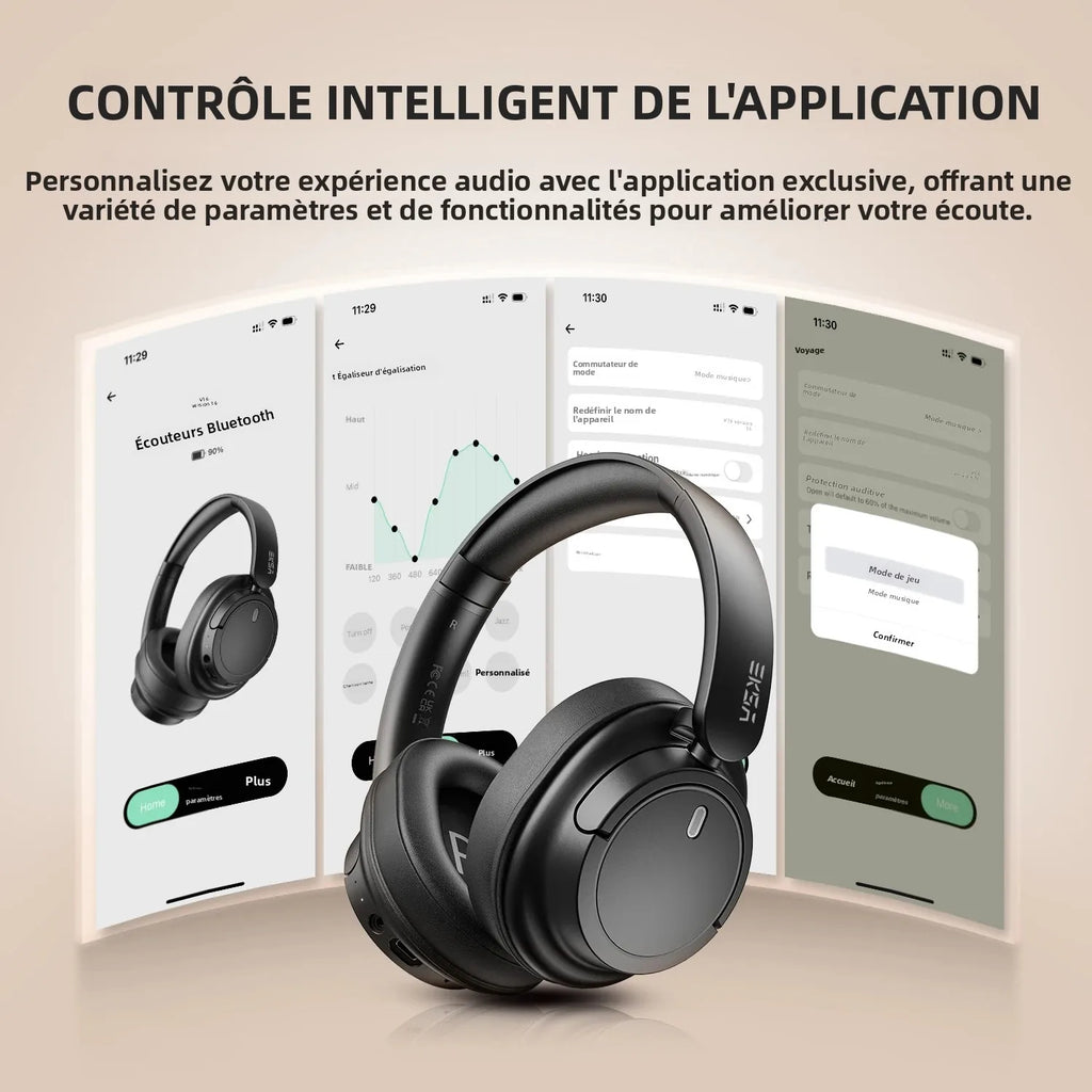 Casque Bluetooth Oneodio EKSA V16 90H HiFi – CLEVI Paris