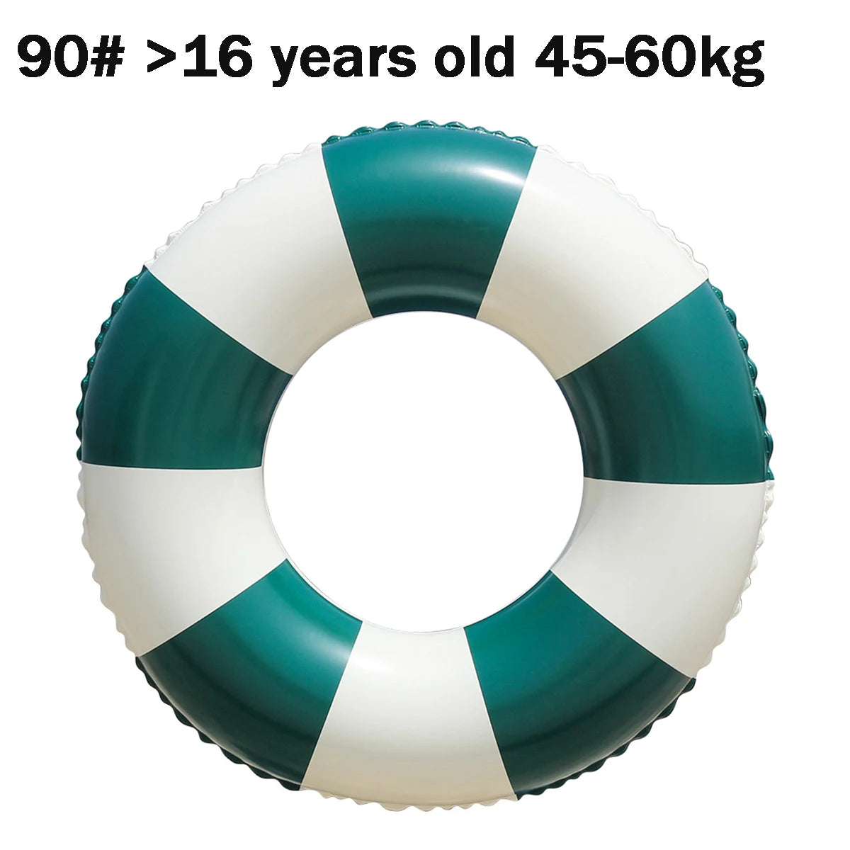 Bouée Gonflable Vintage Rayée – Anneau de Piscine Été 60 à 90 cm – Femme & Adulte