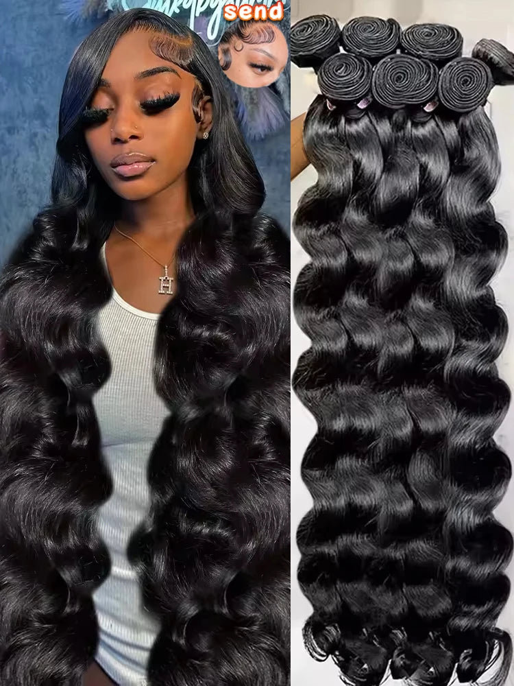 Extensions Cheveux Humains Body Wave Brésiliennes Remy 16A — CLEVI Paris