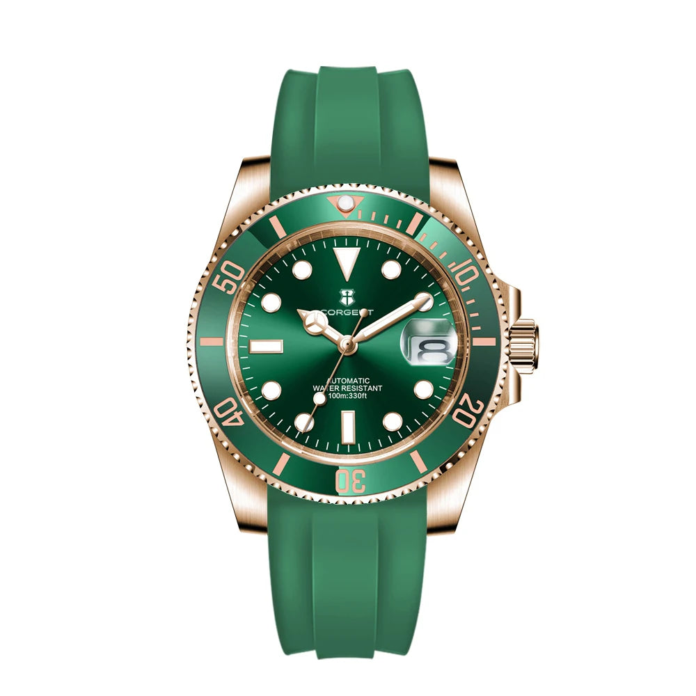 Montre Automatique Homme Corgeut 40mm Mouvement Japonais Saphir – CLEVI Paris
