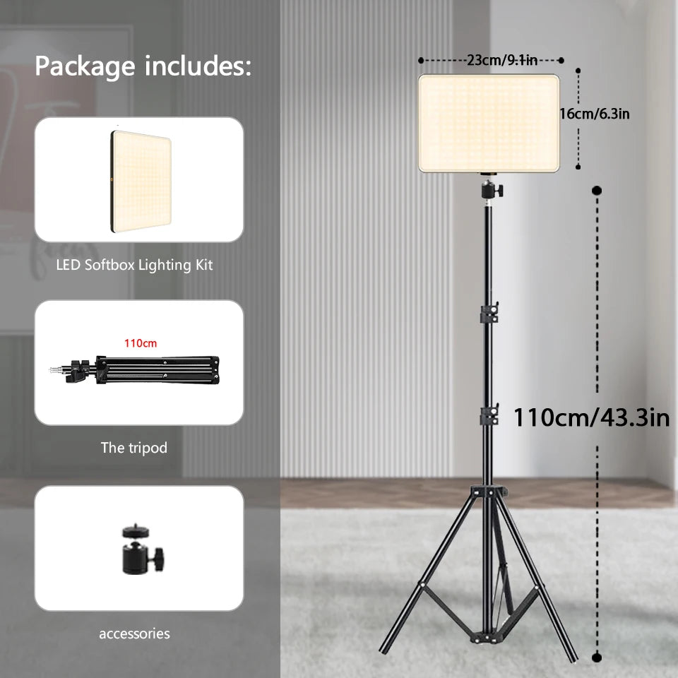 Éclairage LED bicolore BTFOOR avec trépied – CLEVI Paris