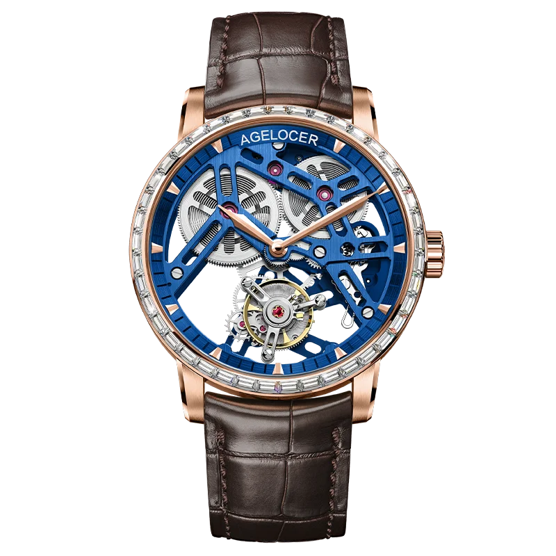 Montre Homme Flying Tourbillon Squelette Architectural 80h Agelocer Cal.A9001 Prix IAI – CLEVI Paris