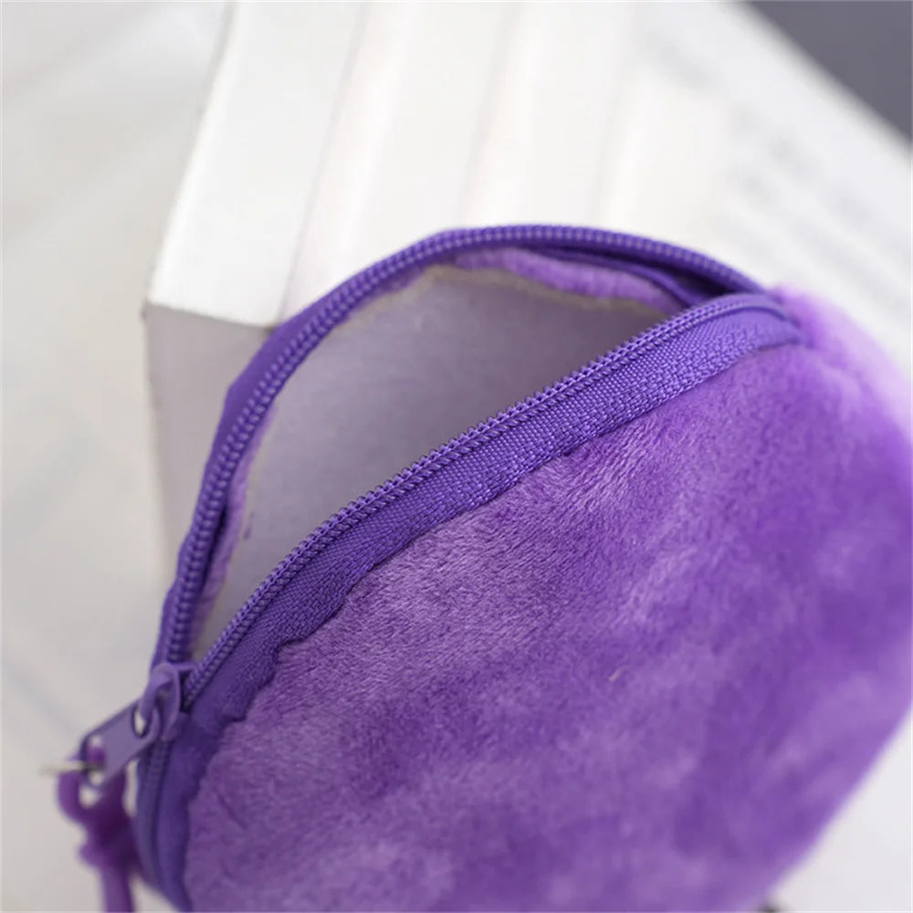 Porte-Monnaie Peluche Rond Kawaii — CLEVI Paris
