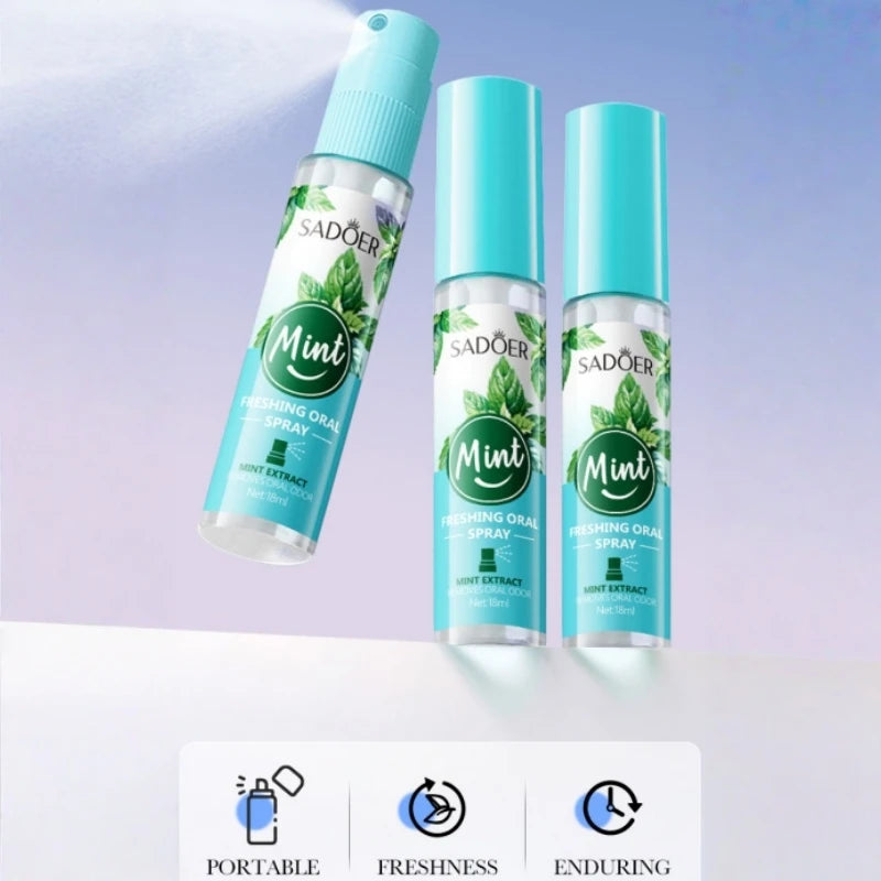 Spray Buccal Fraîcheur Haleine Menthe & Pêche Anti-Mauvaise Haleine – CLEVI Paris