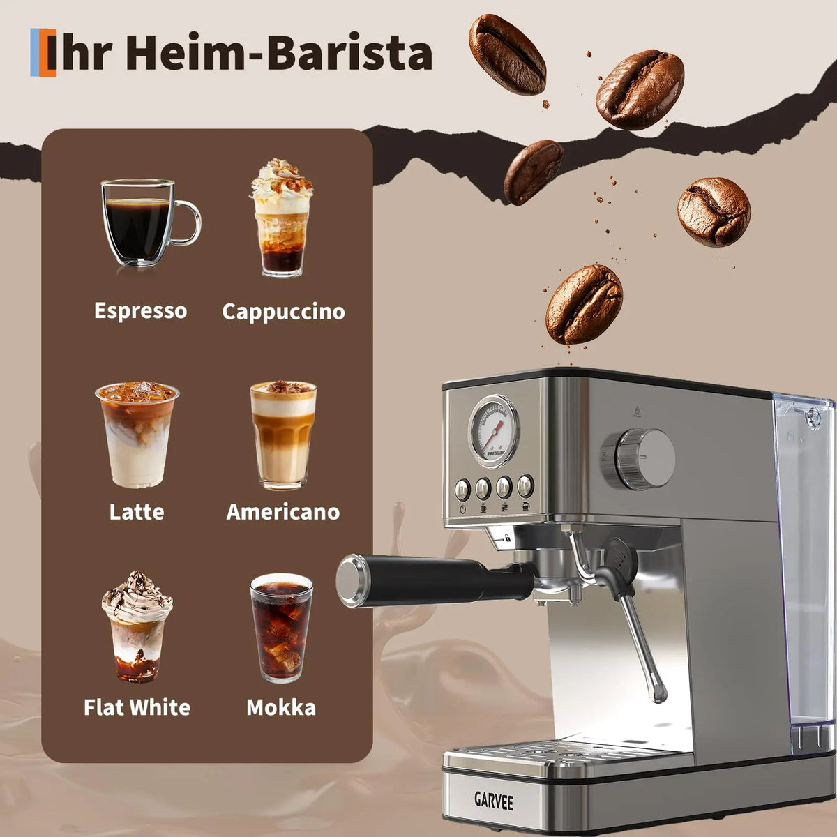 Machine à expresso Acekool 1,7 L – CLEVI Paris