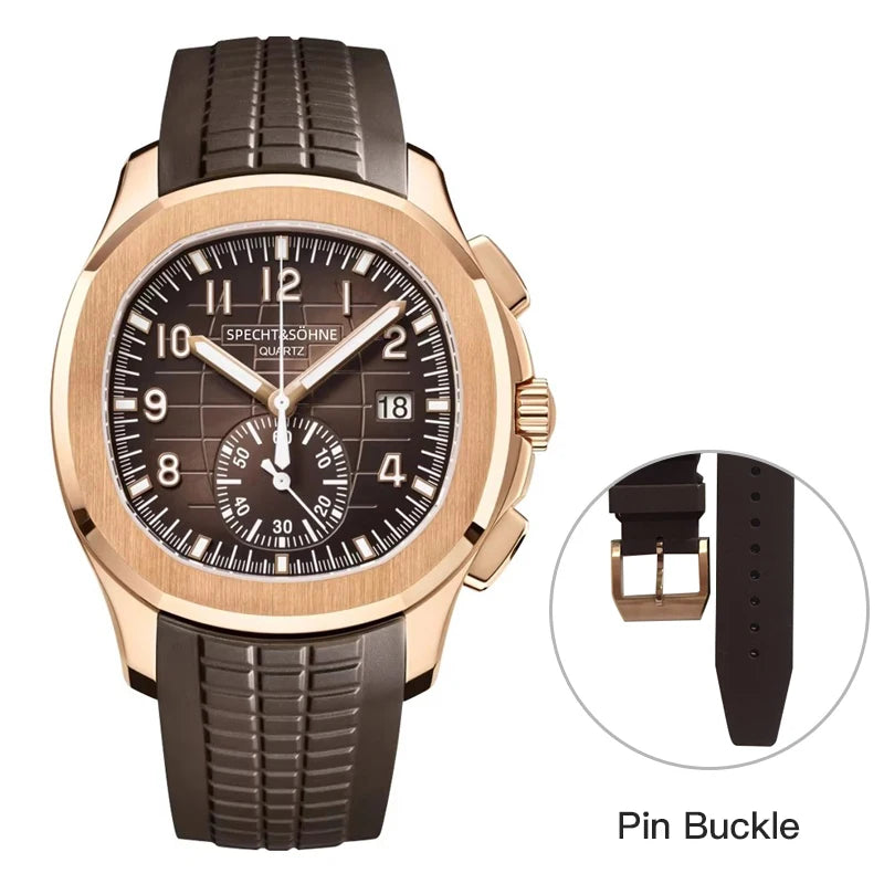 Montre Quartz Chronographe Homme Specht & Söhne SP0006 – Acier 316L Étanche 5ATM
