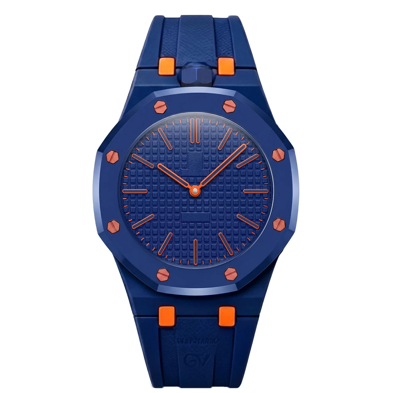 Montre Quartz Boîtier Octogonal Unisexe Bracelet Cuir Multicolore – CLEVI Paris