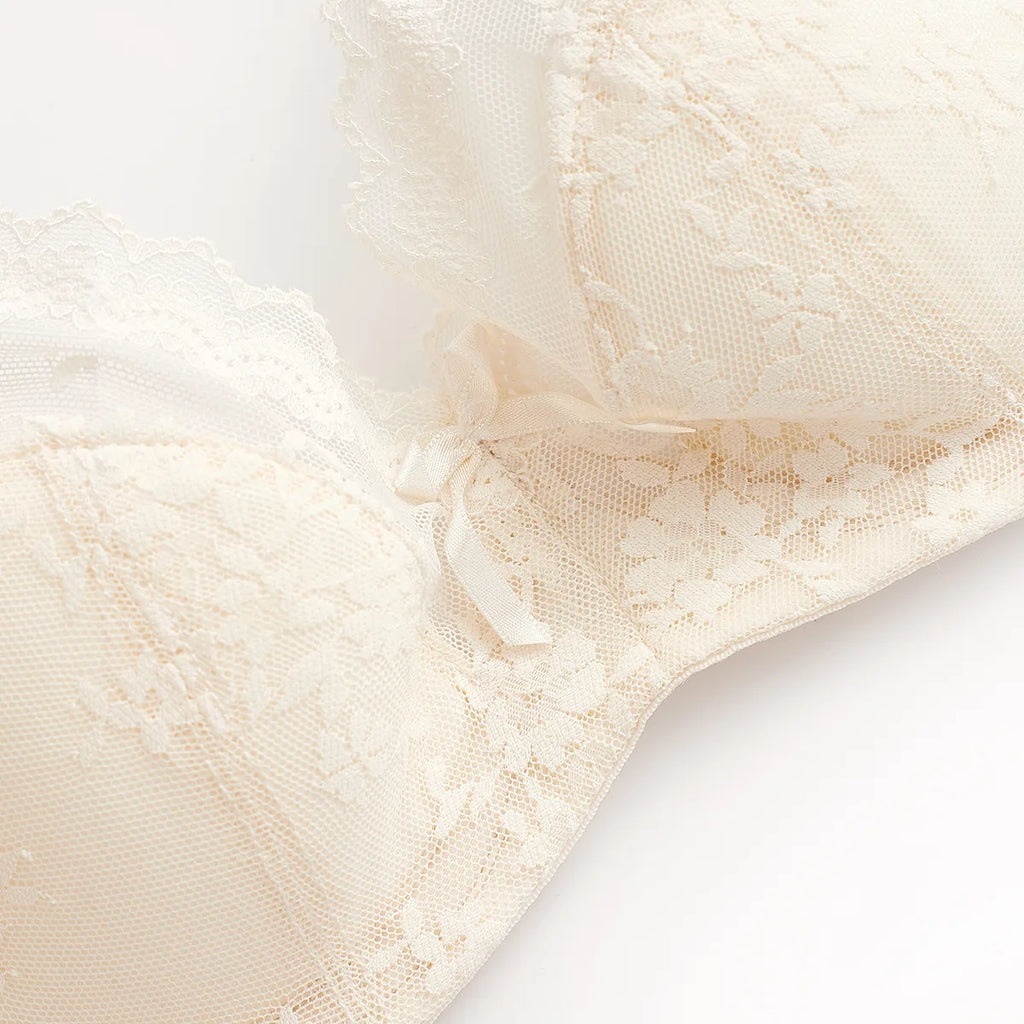 Ensemble Lingerie Dentelle Brodée Push-Up — Soutien-Gorge & Culotte | CLEVI Paris