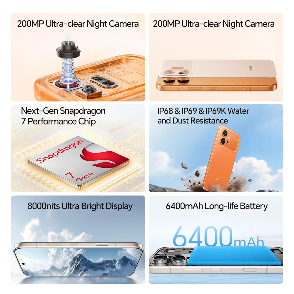 Smartphone HONOR 600 5G AMOLED 200 Mpx – CLEVI Paris