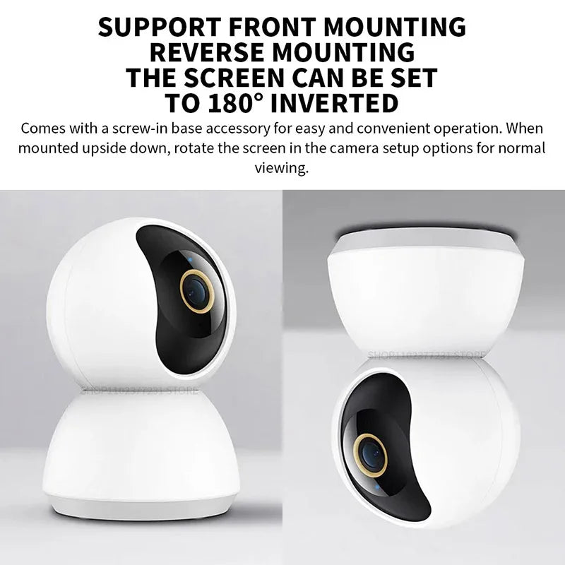 Caméra Surveillance Intérieure 360° PTZ WiFi 3MP Détection Humaine IA – CLEVI Paris