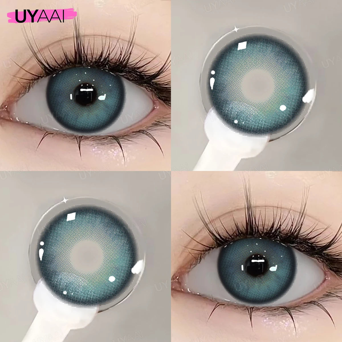 Lentilles de Couleur UYAAI Annuelles 10 Coloris Naturels Maquillage Cosplay – CLEVI Paris