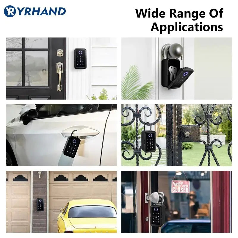 Boîte à Clés Connectée YRHAND K3 Empreinte Digitale Tuya WiFi – CLEVI Paris