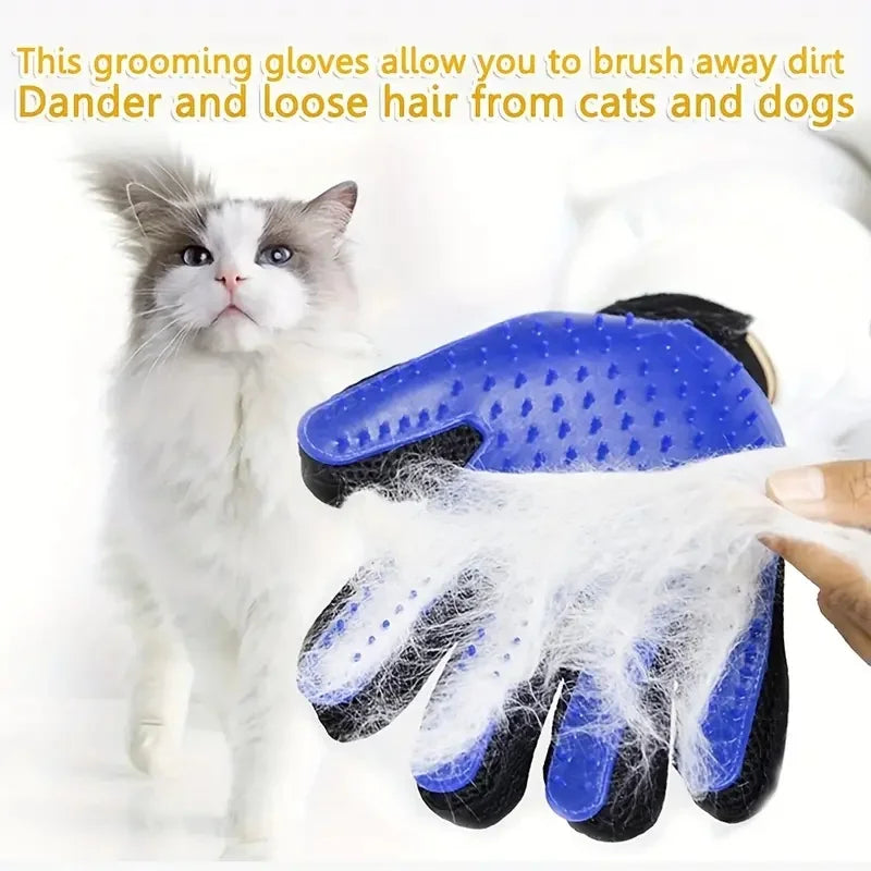 Gant de toilettage 2-en-1 chien et chat – CLEVI Paris