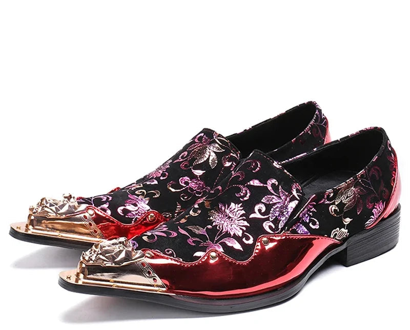 Mocassins Homme Luxe Oxford Slip-On – Bout Métallique, Cuir Suédé – CLEVI Paris