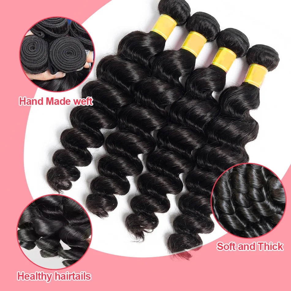 Mèches Brésiliennes Water Wave Ondulées – Cheveux Humains Remy & Virgin | Bundle 1/3/4 – CLEVI Paris