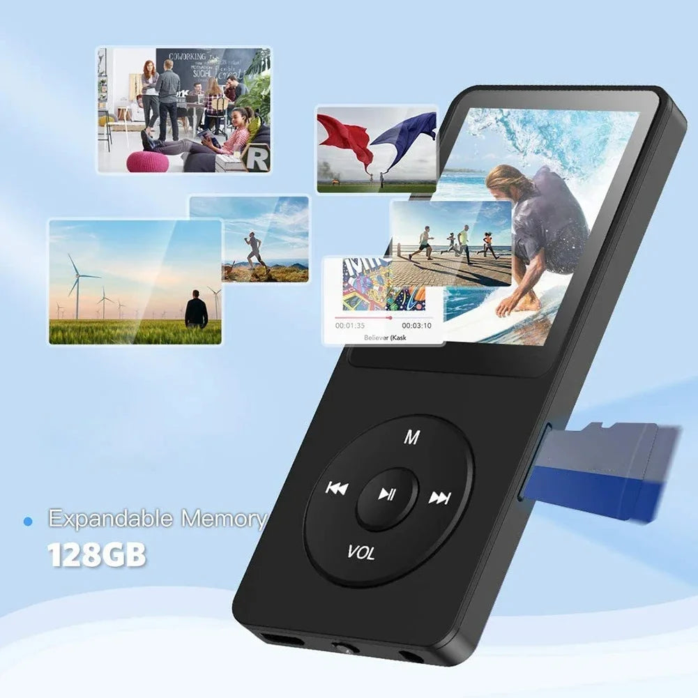 H96 MAX Lecteur MP3 Bluetooth 5.4 USB-C Écran 1,8" FLAC TF 128Go FM Sport – CLEVI Paris