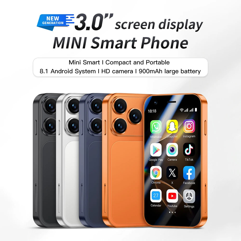 SOYES A17 Mini Smartphone 3" Android 8.1 Double SIM 3G 55g Verre 3D – CLEVI Paris
