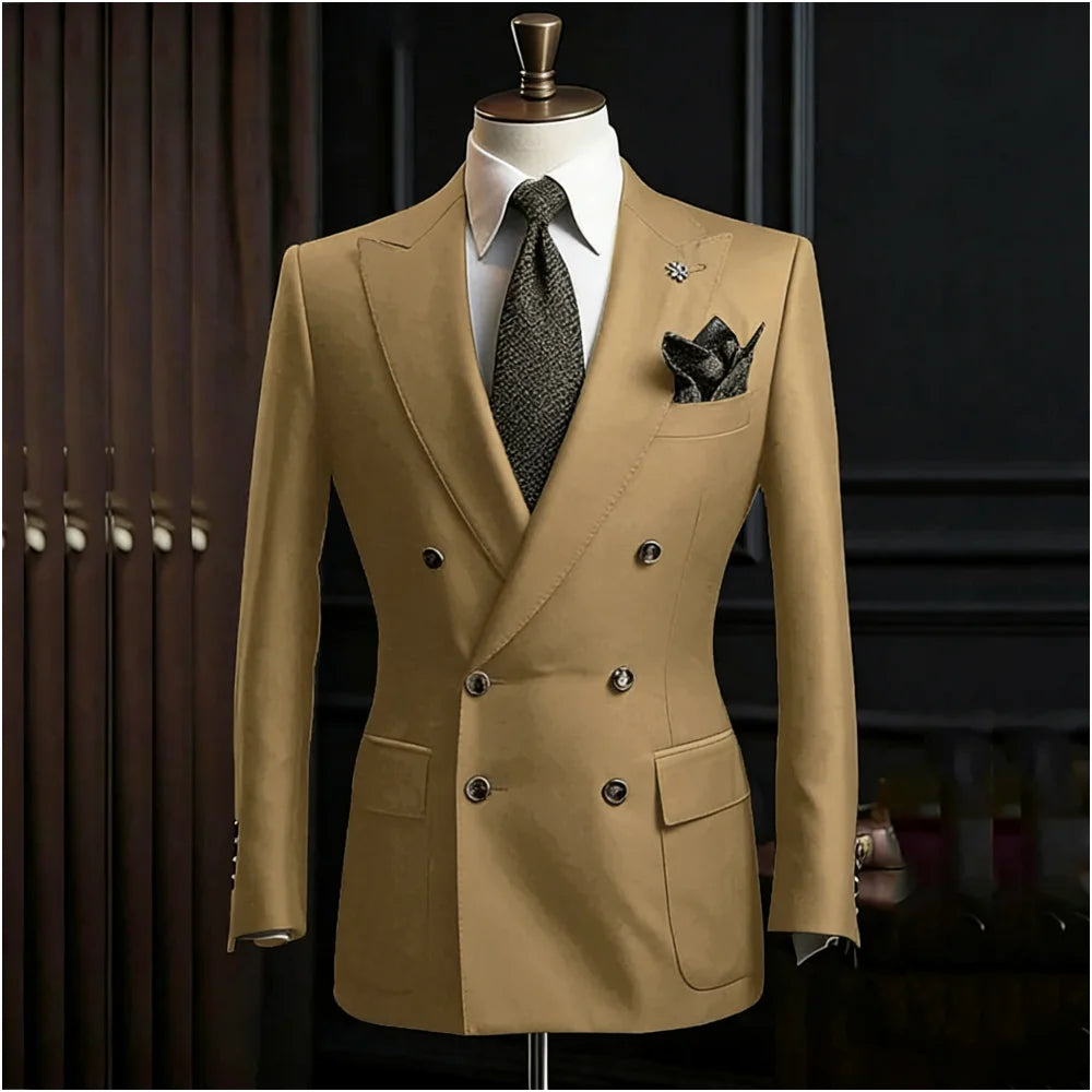 Costume homme 2 pièces à double boutonnage – CLEVI Paris