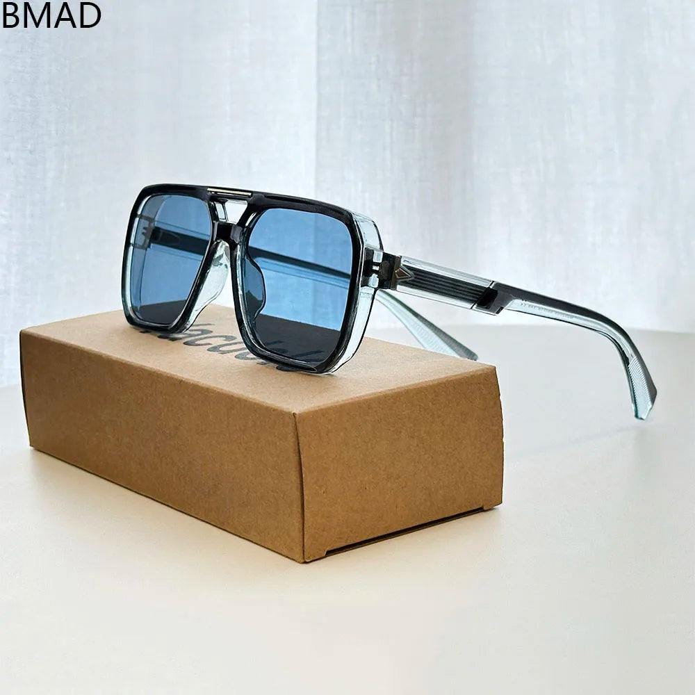 Lunettes de Soleil Carrées Vintage UV400 Outdoor Unisexe – CLEVI Paris