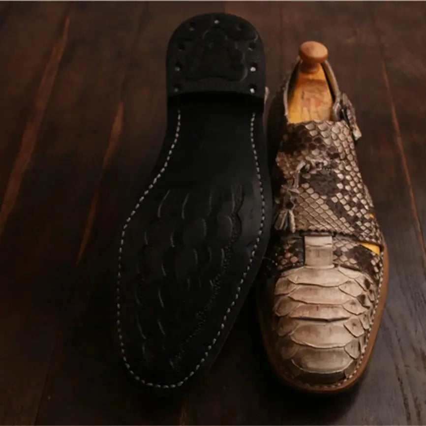 Chaussures Homme Cuir Python Semelle Goodyear | Style Britannique – CLEVI Paris