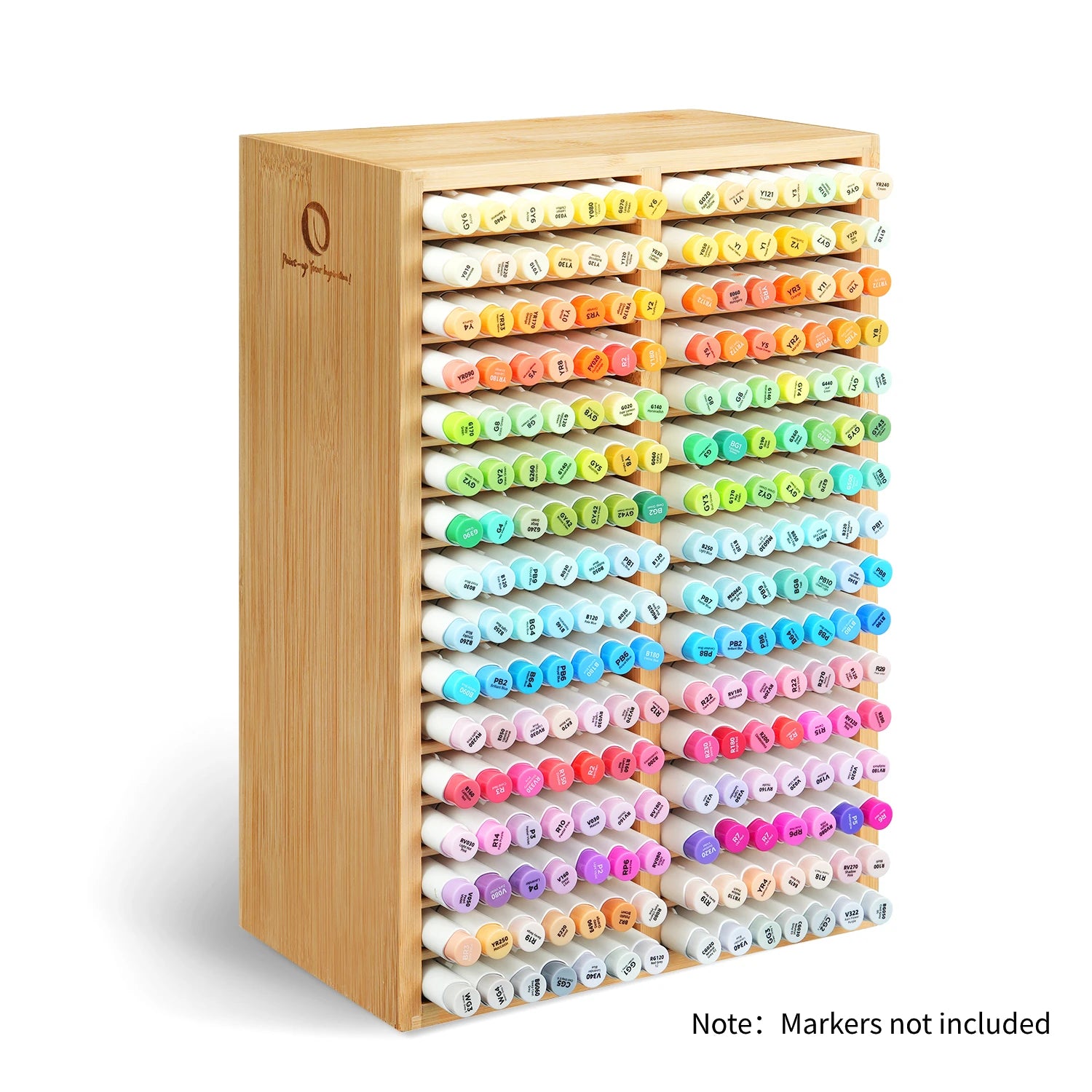 Ohuhu Organiseur Marqueurs Bambou – Standard 126 ou High-Rise 224 Marqueurs