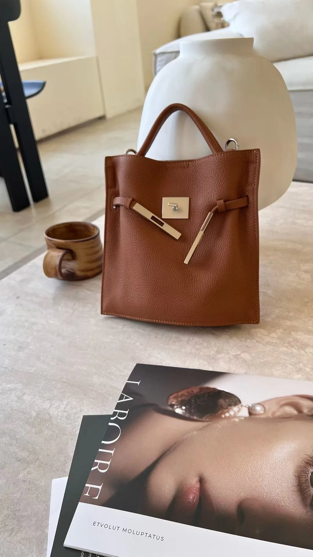 Sac Seau Femme Cuir Vachette Première Couche Style Médiéval – CLEVI Paris
