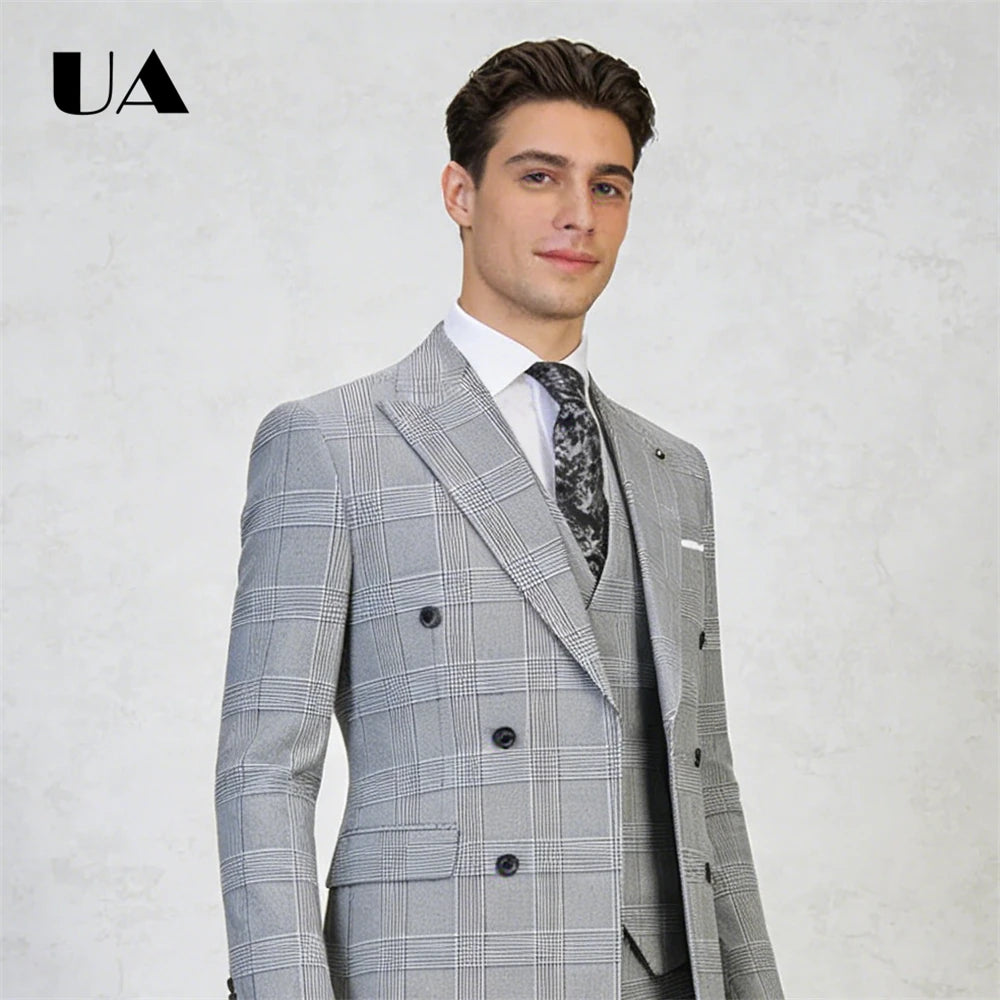 Costume à Carreaux Homme 2 Pièces – CLEVI Paris