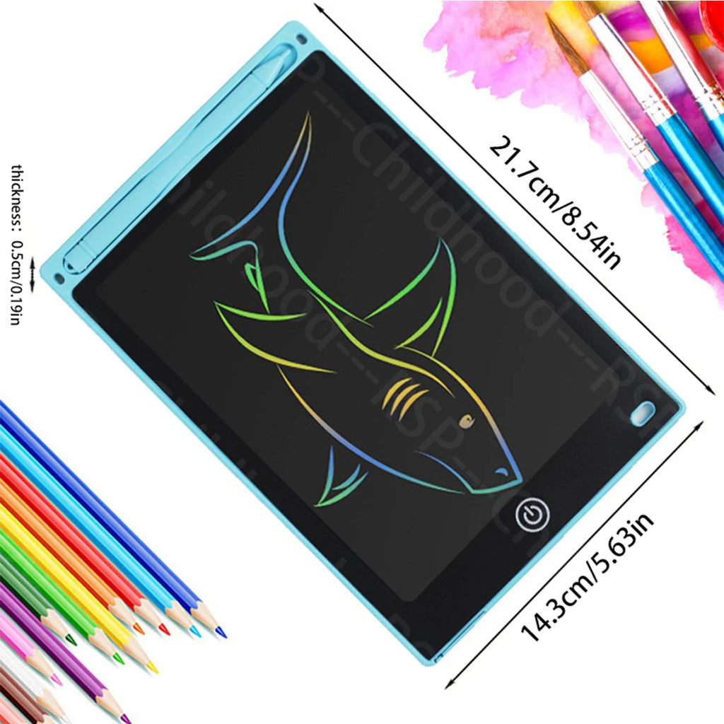 Ardoise LCD 8,5" Enfant – Tablette Écriture & Dessin Numérique avec Stylet – Dès 3 Ans