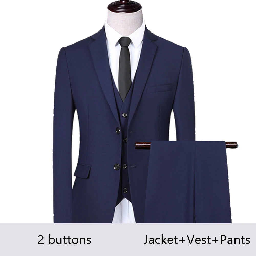Costume Homme Élégant 2-3 Pièces Blazer Stretch Mariage – CLEVI Paris