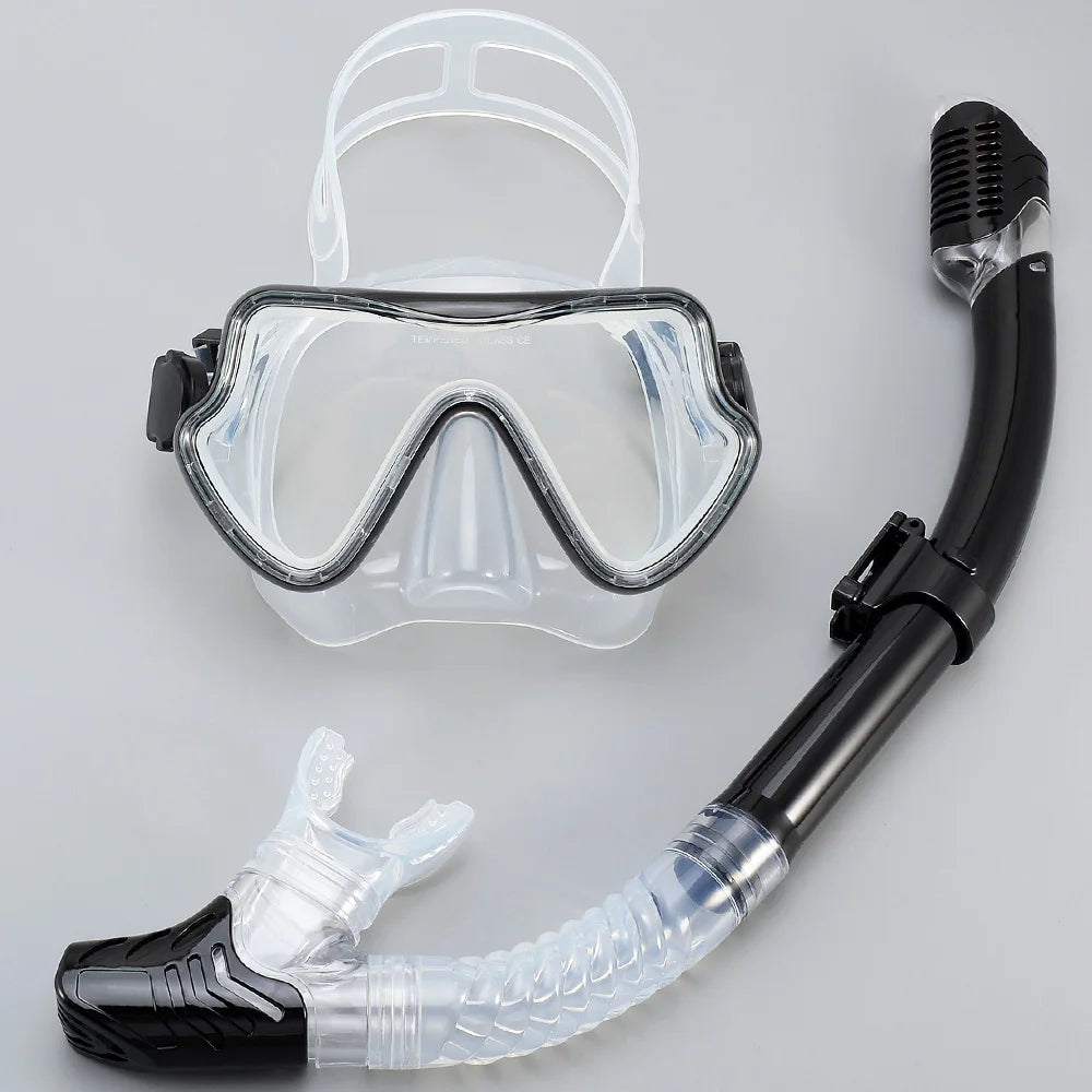 Masque de Plongée & Tuba JoyMaySun – Verre Trempé, Vision 180°, Anti-buée