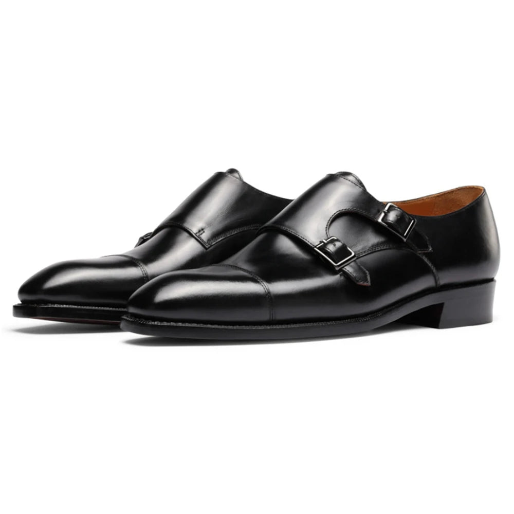 Oxfords Cuir Monk Strap Homme – CLEVI Paris