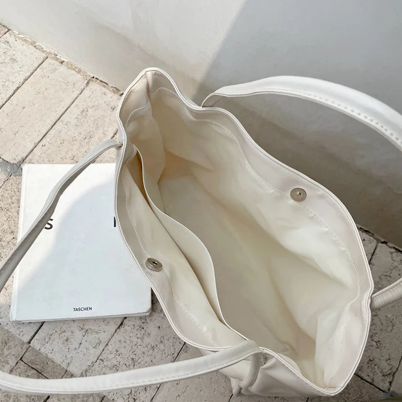 Sac Cabas Femme Cuir PU Grande Capacité Fermeture Magnétique – CLEVI Paris