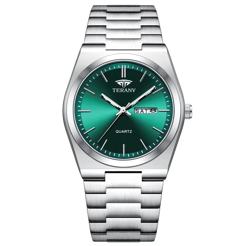 Montre Homme Quartz Slim — Acier Inoxydable, Calendrier, Cadran 40mm | CLEVI Paris