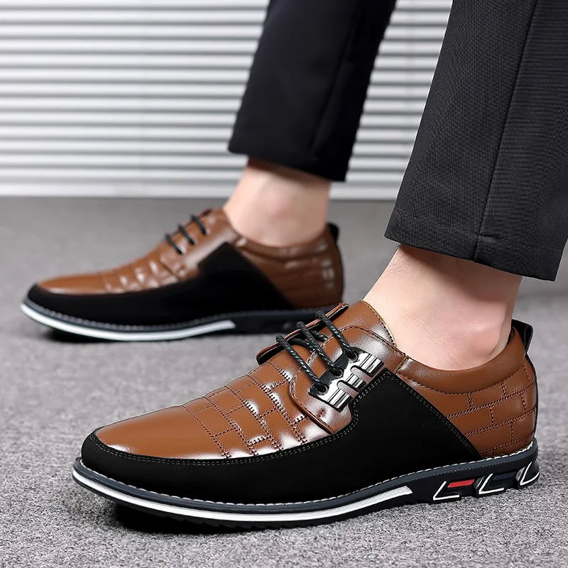 Chaussures Casual Homme PU Cuir Lacets Respirant Grande Taille | Business & Casual EU 38-50