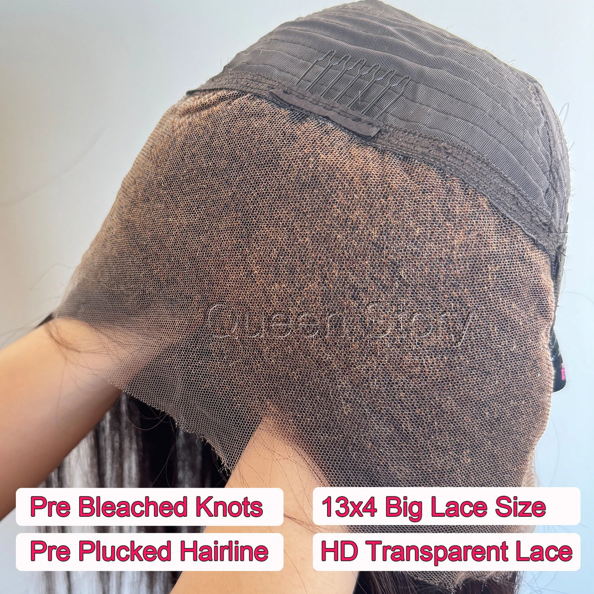 Perruque bob lisse HD 13x4 cheveux humains – CLEVI Paris