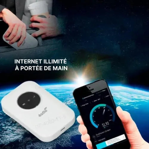 Routeur 5G 150Mbps – Batterie 3600mAh & Slot SIM – CLEVI Paris
