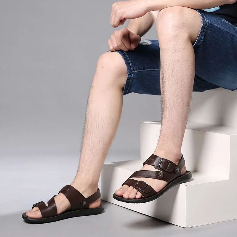 Sandales Homme Été Double Port Antidérapant Semelle Souple | Plage & Casual EU 39-48