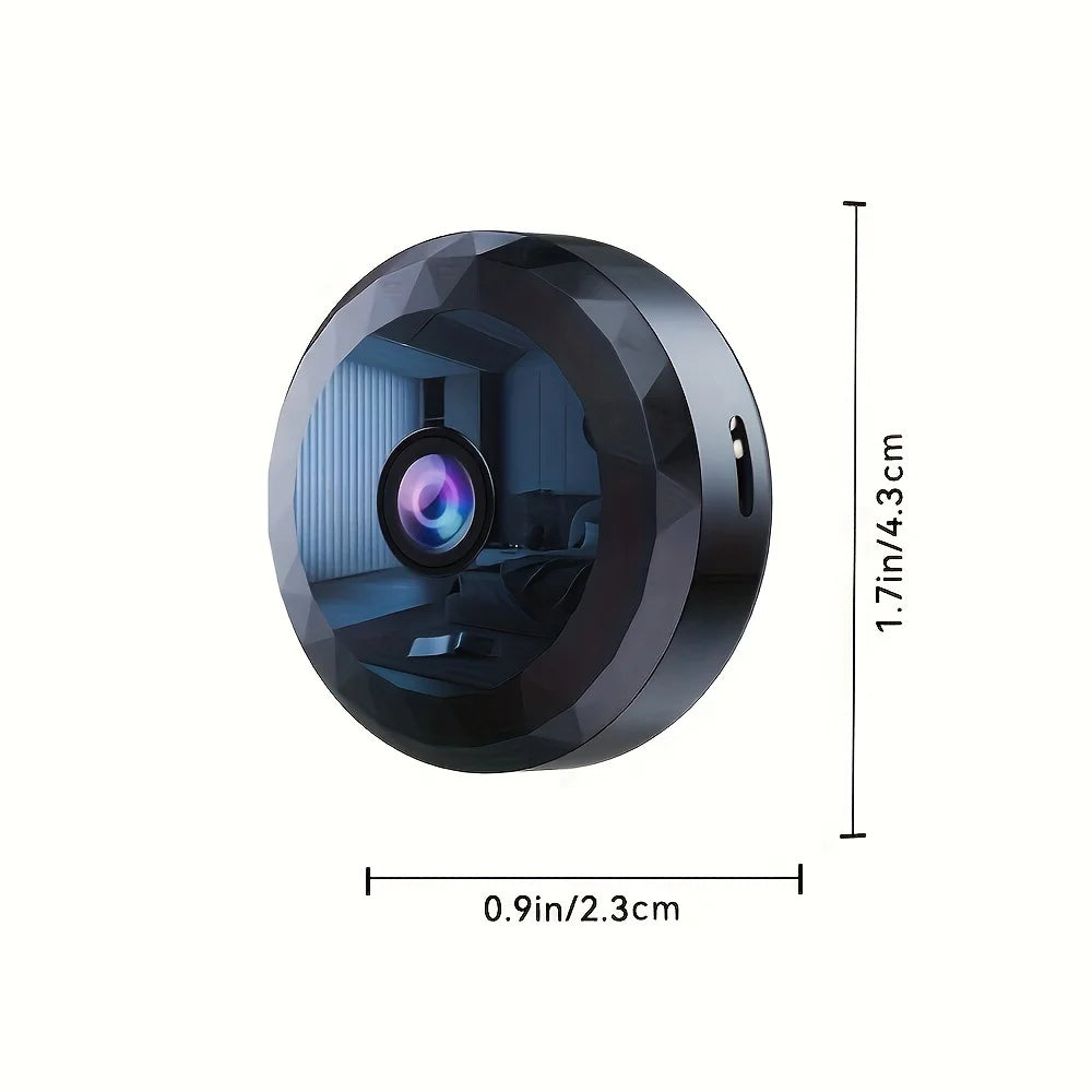 Mini Caméra de Sécurité WiFi 1080P – Vision Nocturne, Détection de Mouvement & Batterie Rechargeable – CLEVI Paris