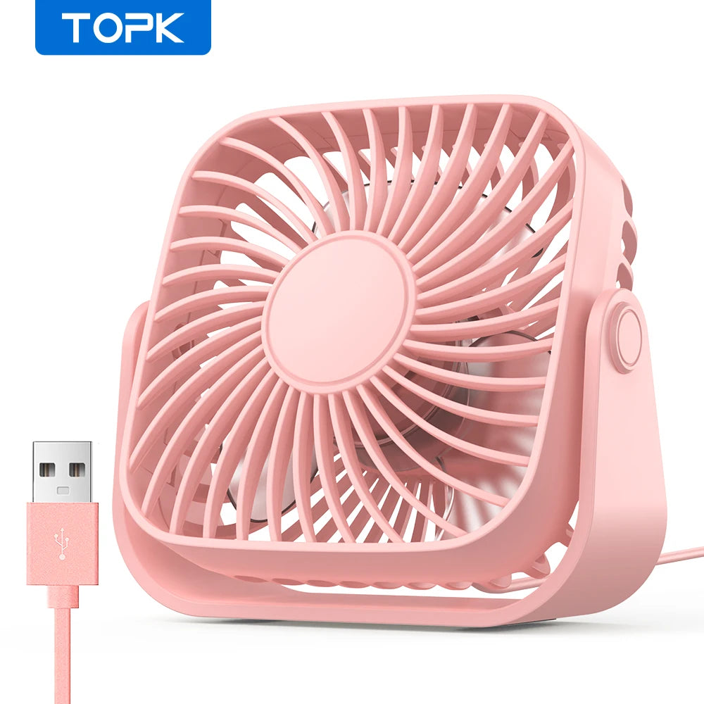 Mini ventilateur de bureau USB TOPK K52 – CLEVI Paris